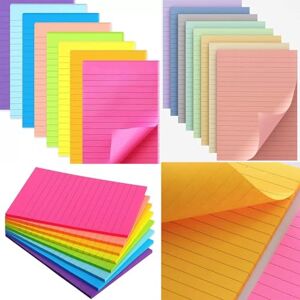 Boboeitody 180 Feuilles Notes Autocollantes Super Sticky, Grand Format xxl, Lignées, 15x10 cm, 4 Blocs,45 Feuilles par Bloc Feuillets Super Adhésifs pour Prise de Notes, Listes de Tâches et Rappels,4 couleurs - Publicité Boboeitody 180 Feuilles Notes Autocollantes Super Sticky, Grand Format xxl, Lignées, 15x10 cm, 4 Blocs,45 Feuilles par Bloc Feuillets Super Adhésifs pour Prise de Notes, Listes de Tâches et Rappels,4 couleurs - Publicité