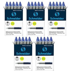 Schneider Universal 852 Lot de 5 cartouches d'encre effaçables pour roller à cartouche Breeze, Base Senso/Ball et ID Duo, encre : bleu roi - Publicité Schneider Universal 852 Lot de 5 cartouches d'encre effaçables pour roller à cartouche Breeze, Base Senso/Ball et ID Duo, encre : bleu roi - Publicité