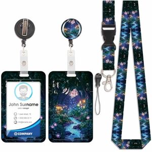 Viojrlly Porte Badge avec Cordon Tour De Cou avec Porte-Cartes, Porte Cartes avec Enrouleurs de Badge Rétractable, Détachable Lanyard, Swivel Lobster Clasp, pour porte badges d'Identification (Forêt-2) - Publicité Viojrlly Porte Badge avec Cordon Tour De Cou avec Porte-Cartes, Porte Cartes avec Enrouleurs de Badge Rétractable, Détachable Lanyard, Swivel Lobster Clasp, pour porte badges d'Identification (Forêt-2) - Publicité