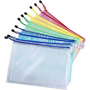 Vicloon Pochette en PVC Zip Document Dossier,A4 Zip Sac de Dossier Stockage Sacs à Glissière pour Produits de Beauté Articles de Bureau Accessoires de Voyage,5 Couleurs (10 Pcs) - Publicité Vicloon Pochette en PVC Zip Document Dossier,A4 Zip Sac de Dossier Stockage Sacs à Glissière pour Produits de Beauté Articles de Bureau Accessoires de Voyage,5 Couleurs (10 Pcs) - Publicité