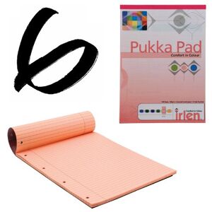 Pukka Pads Lot de 6 feuilles de papier Peint Rose Pukka A4 80 g/m² ligné avec marge 100 pages 50 feuilles - Publicité Pukka Pads Lot de 6 feuilles de papier Peint Rose Pukka A4 80 g/m² ligné avec marge 100 pages 50 feuilles - Publicité
