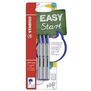 STABILO Stylo Roller EASYoriginal Blister X 3 Recharges Pour Stylo Roller Ergonomique (encre Bleue Effaçable/Pointe 0,3mm) - Publicité STABILO Stylo Roller EASYoriginal Blister X 3 Recharges Pour Stylo Roller Ergonomique (encre Bleue Effaçable/Pointe 0,3mm) - Publicité