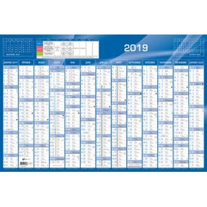 QUO VADIS 1 Calendrier De Banque Bleu 67,5 x 43 cm Janv. à Déc. 2019 - Publicité QUO VADIS 1 Calendrier De Banque Bleu 67,5 x 43 cm Janv. à Déc. 2019 - Publicité