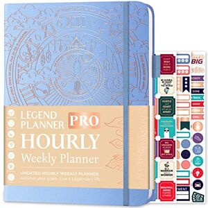 Legend Planner PRO Edition Horaire Agenda Hebdomadaire Horaire Carnet de Rendez-Vous Gestion du Temps, Journal Travail/Vie Personnelle, Non Daté, Format A4, Couverture Rigide Pervenche - Publicité Legend Planner PRO Edition Horaire Agenda Hebdomadaire Horaire Carnet de Rendez-Vous Gestion du Temps, Journal Travail/Vie Personnelle, Non Daté, Format A4, Couverture Rigide Pervenche - Publicité