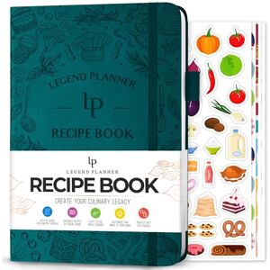 Legend Planner Legend Recipe Book – Livre de recettes familial vierge à écrire dans vos propres recettes – Journal de cuisine vide – Carnet de cuisine personnalisé, couverture rigide, format A5, 58 recettes au total - Publicité Legend Planner Legend Recipe Book – Livre de recettes familial vierge à écrire dans vos propres recettes – Journal de cuisine vide – Carnet de cuisine personnalisé, couverture rigide, format A5, 58 recettes au total - Publicité