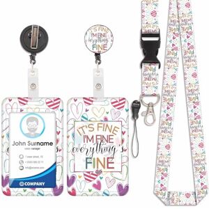 Viojrlly Porte Badge avec Cordon Tour De Cou avec Porte-Cartes, Porte Cartes avec Enrouleurs de Badge Rétractable, Détachable Lanyard, Swivel Lobster Clasp, pour porte badges d'Identification (Amour-1) - Publicité Viojrlly Porte Badge avec Cordon Tour De Cou avec Porte-Cartes, Porte Cartes avec Enrouleurs de Badge Rétractable, Détachable Lanyard, Swivel Lobster Clasp, pour porte badges d'Identification (Amour-1) - Publicité