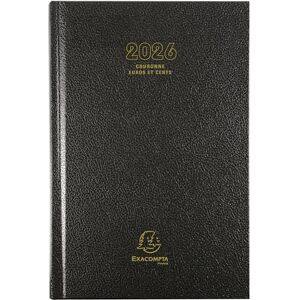 Exacompta 38471E Agenda journalier de bureau Couronne Euro et cents 11 x 17 cm Janvier à décembre 2026 Coloris noir - Publicité Exacompta 38471E Agenda journalier de bureau Couronne Euro et cents 11 x 17 cm Janvier à décembre 2026 Coloris noir - Publicité