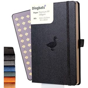 Dingbats* Notebooks Dingbats* Faune Carnet de Notes A5 Quadrillé Moyen, Couverture Rigide, Journal en Cuir PU Fermeture élastique, Porte-stylo, Marque-page - Publicité Dingbats* Notebooks Dingbats* Faune Carnet de Notes A5 Quadrillé Moyen, Couverture Rigide, Journal en Cuir PU Fermeture élastique, Porte-stylo, Marque-page - Publicité