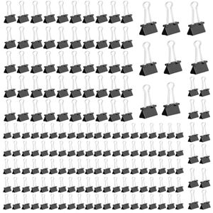 SZEBISOA 170 pince papier de 15/19/25/32 mm – clips robustes – pince metallique pratique – pinces pour maintenir vos documents – Idéal pour bureau et école (Noir) - Publicité SZEBISOA 170 pince papier de 15/19/25/32 mm – clips robustes – pince metallique pratique – pinces pour maintenir vos documents – Idéal pour bureau et école (Noir) - Publicité
