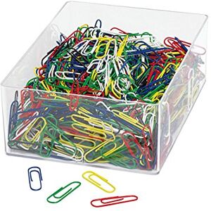 WEDO 901244699 Trombones en métal revêtu de plastique 27 mm Assorties Lot de 1000 - Publicité WEDO 901244699 Trombones en métal revêtu de plastique 27 mm Assorties Lot de 1000 - Publicité