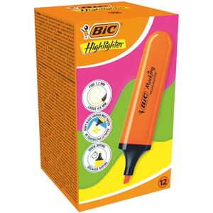 BIC Surligneur Fluo Plat Orange - Publicité BIC Surligneur Fluo Plat Orange - Publicité
