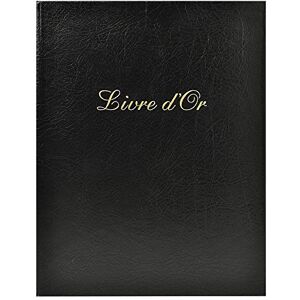 Exacompta Réf. 4711E 1 Livre d'or cuir Alpille Format vertical : 27 x 22 cm Extérieur et dos en cuir Tranche or avec titre -140 pages unies papier vergé ivoire Coloris : Noir - Publicité Exacompta Réf. 4711E 1 Livre d'or cuir Alpille Format vertical : 27 x 22 cm Extérieur et dos en cuir Tranche or avec titre -140 pages unies papier vergé ivoire Coloris : Noir - Publicité