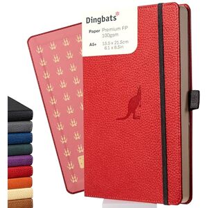 Dingbats* Notebooks Dingbats* Faune Carnet de Notes A5 Blanc Moyen, Couverture Rigide, Journal en Cuir PU Fermeture élastique, Porte-stylo, Marque-page - Publicité Dingbats* Notebooks Dingbats* Faune Carnet de Notes A5 Blanc Moyen, Couverture Rigide, Journal en Cuir PU Fermeture élastique, Porte-stylo, Marque-page - Publicité