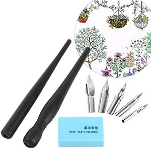 Taidda Kit De Peinture De Dessin Comique, Plume de Calligraphie, Porte-Plume de Dip Quill Pen, 1 Ensemble D'outils De Kit De Peinture De Dessin Comique De Dessin Animé Manga Avec 2 Porte-stylos Et 5 Pointes - Publicité Taidda Kit De Peinture De Dessin Comique, Plume de Calligraphie, Porte-Plume de Dip Quill Pen, 1 Ensemble D'outils De Kit De Peinture De Dessin Comique De Dessin Animé Manga Avec 2 Porte-stylos Et 5 Pointes - Publicité
