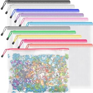 Umriox A4 pochette transparente zippée 12Pcs Pochette Document, 12 Couleurs Pochette Plastique pour Stockage documents, Cosmétiques et Accessoires de Voyage - Publicité Umriox A4 pochette transparente zippée 12Pcs Pochette Document, 12 Couleurs Pochette Plastique pour Stockage documents, Cosmétiques et Accessoires de Voyage - Publicité