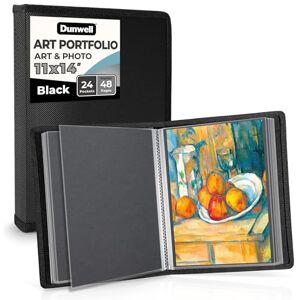Dunwell Portfolio d'art 28 x 35,6 cm – (noir), 24 poches, 48 pages, classeur de présentation 28 x 35,6 cm avec pochettes de protection, portefeuille d'art pour enfants, livre de présentation - Publicité Dunwell Portfolio d'art 28 x 35,6 cm – (noir), 24 poches, 48 pages, classeur de présentation 28 x 35,6 cm avec pochettes de protection, portefeuille d'art pour enfants, livre de présentation - Publicité