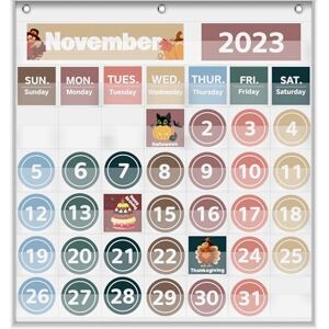 Boczif Calendrier mensuel de poche pour la salle de classe, avec 88 cartes, jours de la semaine imprimés, matériel indispensable pour les enseignants qui s'adapte à tous les établissements scolaires (blanc) - Publicité Boczif Calendrier mensuel de poche pour la salle de classe, avec 88 cartes, jours de la semaine imprimés, matériel indispensable pour les enseignants qui s'adapte à tous les établissements scolaires (blanc) - Publicité