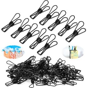 TCETCY Lot de 60 Petits Trombones 33 mm Trombones en Métal Noir Petits Trombone Photo Pinces à Papeterie pour le Bureau Séchoir à Chaussettes Pinces à Linge Creux en Métal pour Vêtements Factures - Publicité TCETCY Lot de 60 Petits Trombones 33 mm Trombones en Métal Noir Petits Trombone Photo Pinces à Papeterie pour le Bureau Séchoir à Chaussettes Pinces à Linge Creux en Métal pour Vêtements Factures - Publicité