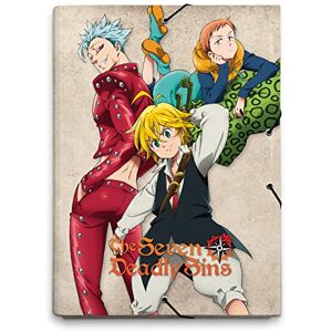 Grupo Erik Chemise Cartonnée A4 The Seven Deadly Sins, Chemise à Rabats Rigide, Pochette Cartonnée 24 x 34 cm, Fournitures Scolaires, Fournitures de Bureau CSG0107 - Publicité Grupo Erik Chemise Cartonnée A4 The Seven Deadly Sins, Chemise à Rabats Rigide, Pochette Cartonnée 24 x 34 cm, Fournitures Scolaires, Fournitures de Bureau CSG0107 - Publicité