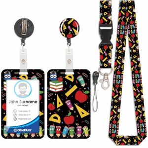 Iirlvior Porte Badge avec Cordon Tour De Cou avec Porte-Cartes, Porte Cartes Avec Enrouleurs de Badge Rétractable, Détachable Lanyard, Swivel Lobster Clasp, pour porte badges d'Identification (Crayon) - Publicité Iirlvior Porte Badge avec Cordon Tour De Cou avec Porte-Cartes, Porte Cartes Avec Enrouleurs de Badge Rétractable, Détachable Lanyard, Swivel Lobster Clasp, pour porte badges d'Identification (Crayon) - Publicité