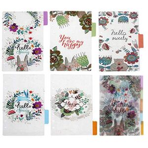 BLUGUL Transparent A5 Intercalaire en Plastique, 6 Trous, A5 Dividers, Fairy Tale 10pcs - Publicité BLUGUL Transparent A5 Intercalaire en Plastique, 6 Trous, A5 Dividers, Fairy Tale 10pcs - Publicité