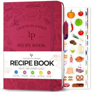 Legend Planner Legend Recipe Book – Livre de recettes familial vierge à écrire dans vos propres recettes – Journal de cuisine vide – Carnet de cuisine personnalisé, couverture rigide, format A5, 58 recettes au total - Publicité Legend Planner Legend Recipe Book – Livre de recettes familial vierge à écrire dans vos propres recettes – Journal de cuisine vide – Carnet de cuisine personnalisé, couverture rigide, format A5, 58 recettes au total - Publicité