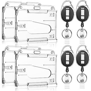 Viexpand Lot de 4 Porte Badge, Rétractable Porte Clef Avec Porte Carte, Retractable Porte Cartes Transparentes, Protection de Vos Badges Carte de Visite, Carte d'étudiants et Carte Bus de la Marque - Publicité Viexpand Lot de 4 Porte Badge, Rétractable Porte Clef Avec Porte Carte, Retractable Porte Cartes Transparentes, Protection de Vos Badges Carte de Visite, Carte d'étudiants et Carte Bus de la Marque - Publicité