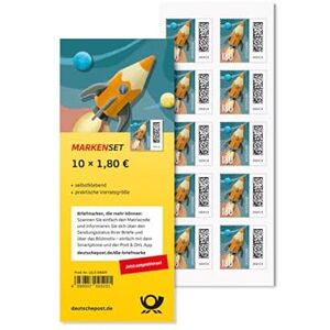 PADCR Lot de 10 timbres Deutsche Post 1,60 EUR avec 10 enveloppes C4 (dragon de la lettre) - Publicité PADCR Lot de 10 timbres Deutsche Post 1,60 EUR avec 10 enveloppes C4 (dragon de la lettre) - Publicité