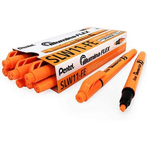 Pentel illumina Flex SLW11 Surligneur bi-pointe, Orange, Lot de 10 - Publicité Pentel illumina Flex SLW11 Surligneur bi-pointe, Orange, Lot de 10 - Publicité
