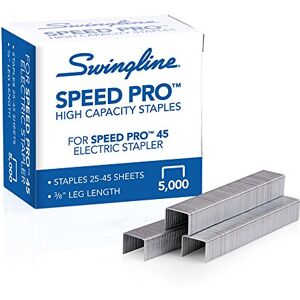 Swingline Agrafes, très résistantes, longueur de 9,5 mm, capacité de 25 à 45 feuilles, 210/bande, 5000/boîte, 1 paquet, Speed Pro (35465) - Publicité Swingline Agrafes, très résistantes, longueur de 9,5 mm, capacité de 25 à 45 feuilles, 210/bande, 5000/boîte, 1 paquet, Speed Pro (35465) - Publicité