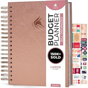 Clever Fox Planificateur de Budget Organiseur Factures Mensuelles avec Poches Carnet de Suivi Dépenses, Journal de Budgétisation Planificateur Financier Livre de Budget Grande Taille Or Rose - Publicité Clever Fox Planificateur de Budget Organiseur Factures Mensuelles avec Poches Carnet de Suivi Dépenses, Journal de Budgétisation Planificateur Financier Livre de Budget Grande Taille Or Rose - Publicité