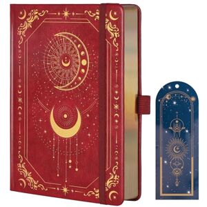 TIEFOSSI Bullet Dot Journal, 160g/m² 190 pages numérotées, pour le travail et les croquis, A5 Hardcover Leather Notebooks for Writing Women Men - Publicité TIEFOSSI Bullet Dot Journal, 160g/m² 190 pages numérotées, pour le travail et les croquis, A5 Hardcover Leather Notebooks for Writing Women Men - Publicité