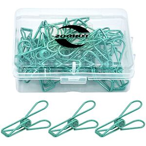 zoohot Lot de 25 petits trombones en fil métallique creux multi-usage pour bureau, école, maison (vert) - Publicité zoohot Lot de 25 petits trombones en fil métallique creux multi-usage pour bureau, école, maison (vert) - Publicité