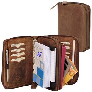 ALMADIH portfolio duo A7 en cuir avec 2 pochettes fermeture éclair, calendrier 2025 + bloc-notes inclus, marron vintage – Agenda personnel d’affaires Porte documents personnel Organiseur - Publicité ALMADIH portfolio duo A7 en cuir avec 2 pochettes fermeture éclair, calendrier 2025 + bloc-notes inclus, marron vintage – Agenda personnel d’affaires Porte documents personnel Organiseur - Publicité