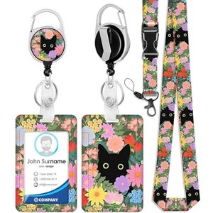 JOOTUEPO Porte Badge avec Cordon Tour de Cou avec Porte-Cartes, Porte Badge Enrouleur, Swivel Lobster Clasp avec Lanières Rétractables pour Porte Badges d'Identification Clés - Publicité JOOTUEPO Porte Badge avec Cordon Tour de Cou avec Porte-Cartes, Porte Badge Enrouleur, Swivel Lobster Clasp avec Lanières Rétractables pour Porte Badges d'Identification Clés - Publicité