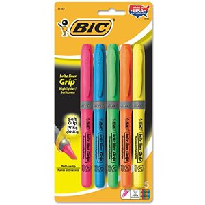 BIC Brite Liner Grip Surligneur GBLP51ASST - Publicité BIC Brite Liner Grip Surligneur GBLP51ASST - Publicité