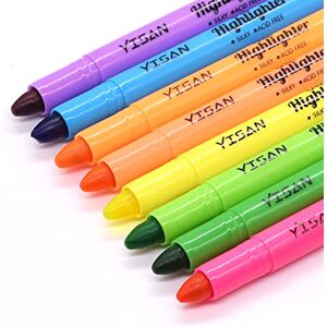YISAN Surligneur Gel, Surligneur de la Bible, Stylos Marqueurs Surligneur Secs,8 Couleurs Assorties 20222 - Publicité YISAN Surligneur Gel, Surligneur de la Bible, Stylos Marqueurs Surligneur Secs,8 Couleurs Assorties 20222 - Publicité