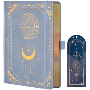 TIEFOSSI Bullet Dot Journal, 160g/m² 190 pages numérotées, pour le travail et les croquis, A5 Hardcover Leather Notebooks for Writing Women Men - Publicité TIEFOSSI Bullet Dot Journal, 160g/m² 190 pages numérotées, pour le travail et les croquis, A5 Hardcover Leather Notebooks for Writing Women Men - Publicité