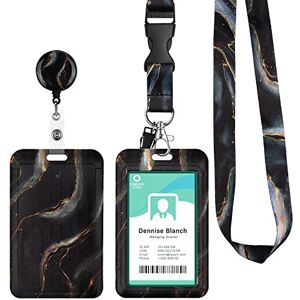 Maudzlan Porte Badge avec Cordon Tour de Cou Porte-cartes Swivel Lobster Clasp avec Lanières Rétractables pour Porte Badges d'Identification Clés Caméra Téléphone Portable (Marbre) - Publicité Maudzlan Porte Badge avec Cordon Tour de Cou Porte-cartes Swivel Lobster Clasp avec Lanières Rétractables pour Porte Badges d'Identification Clés Caméra Téléphone Portable (Marbre) - Publicité