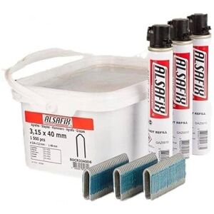 Alsafix Pack 3000 crampillons en bande 3,15x30 div. HDG + 3 gaz - Publicité Alsafix Pack 3000 crampillons en bande 3,15x30 div. HDG + 3 gaz - Publicité