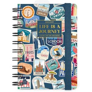LEGAMI Agenda journalier Spiralé Small 2026, Travel Stickers, 12 mois petit, fermeture avec élastique, journal de janvier 2026 à décembre 2026, en papier FSC certifié, 8,5 x 13 cm - Publicité LEGAMI Agenda journalier Spiralé Small 2026, Travel Stickers, 12 mois petit, fermeture avec élastique, journal de janvier 2026 à décembre 2026, en papier FSC certifié, 8,5 x 13 cm - Publicité