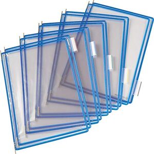 Djois Tarifold Fr 114007- Pochettes à pivots A4 PVC pour Support Kit Présentoir Mural et Pupitre porte document Métal, Couleur Noir, 10 pochettes - Publicité Djois Tarifold Fr 114007- Pochettes à pivots A4 PVC pour Support Kit Présentoir Mural et Pupitre porte document Métal, Couleur Noir, 10 pochettes - Publicité