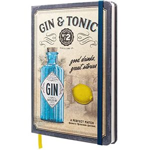 ART Carnet rétro pointillé, Gin Tonic – Drinks & Stories – Idée de cadeau pour fans de cocktails, Bullet Journal dotted, Design vintage, A5 - Publicité ART Carnet rétro pointillé, Gin Tonic – Drinks & Stories – Idée de cadeau pour fans de cocktails, Bullet Journal dotted, Design vintage, A5 - Publicité