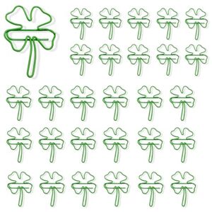 fKiZanthene Trombones Fantaisie Trèfle à Quatre Feuilles, Lot de 30 Trombones en Métal Vert pour Fournitures de Bureau, Organiser Documents et Classer Papiers à l’Office ou à l’École - Publicité fKiZanthene Trombones Fantaisie Trèfle à Quatre Feuilles, Lot de 30 Trombones en Métal Vert pour Fournitures de Bureau, Organiser Documents et Classer Papiers à l’Office ou à l’École - Publicité