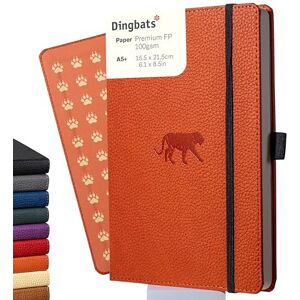 Dingbats* Notebooks Dingbats* Faune Carnet de Notes A5 Blanc Moyen, Couverture Rigide, Journal en Cuir PU Fermeture élastique, Porte-stylo, Marque-page - Publicité Dingbats* Notebooks Dingbats* Faune Carnet de Notes A5 Blanc Moyen, Couverture Rigide, Journal en Cuir PU Fermeture élastique, Porte-stylo, Marque-page - Publicité