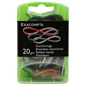 Exacompta Réf. 14747E Boîte de 100 bracelets élastiques en caoutchouc 20 grs Dimensions : Longueur 90 x largeur 57 x hauteur 22 mm Livré en boîte refermable Couleurs assorties - Publicité Exacompta Réf. 14747E Boîte de 100 bracelets élastiques en caoutchouc 20 grs Dimensions : Longueur 90 x largeur 57 x hauteur 22 mm Livré en boîte refermable Couleurs assorties - Publicité