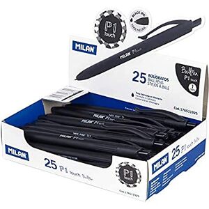 MILAN Présentoir 25 stylos à bille P1 Touch Noir - Publicité MILAN Présentoir 25 stylos à bille P1 Touch Noir - Publicité