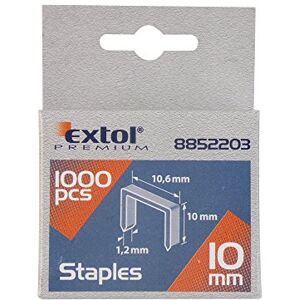 Extol Premium Lot de 1000 agrafes, 8 mm, 11,3 x 0,52 x 0,70 mm - Publicité Extol Premium Lot de 1000 agrafes, 8 mm, 11,3 x 0,52 x 0,70 mm - Publicité