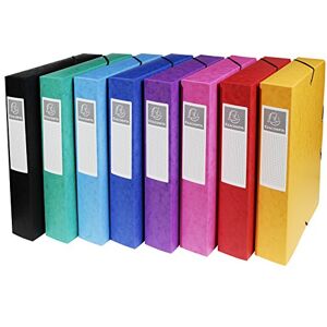 Exacompta Réf. 50600E PACK de 5 boites de classement avec élastiques Exabox en carte lustrée 600g/m2 Dos 6 cm dim 25 x 33 cm pour documents A4-5 couleurs aléatoires livrées montées - Publicité Exacompta Réf. 50600E PACK de 5 boites de classement avec élastiques Exabox en carte lustrée 600g/m2 Dos 6 cm dim 25 x 33 cm pour documents A4-5 couleurs aléatoires livrées montées - Publicité
