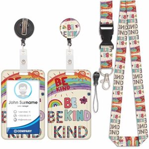 Viojrlly Porte Badge avec Cordon Tour De Cou avec Porte-Cartes, Porte Cartes avec Enrouleurs de Badge Rétractable, Détachable Lanyard, Swivel Lobster Clasp, pour porte badges d'Identification (Mots-4) - Publicité Viojrlly Porte Badge avec Cordon Tour De Cou avec Porte-Cartes, Porte Cartes avec Enrouleurs de Badge Rétractable, Détachable Lanyard, Swivel Lobster Clasp, pour porte badges d'Identification (Mots-4) - Publicité